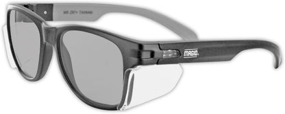 Magid Y50BKAFC Lentes de Seguridad con Protección Lateral - 1 Par - Gris (Grey Lens)