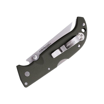 Cuchillo Plegable de Caza con Mango Verde Griv-Ex OD de 3.5 Pulgadas, AUS8A, de Acero frío, de 4.3 Pulgadas, AUS8A, en Caja