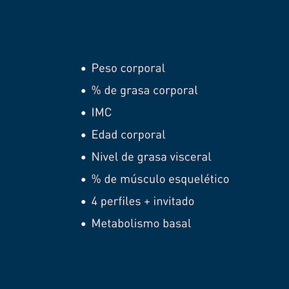 Omron Báscula Digital Corporal para Niños y Adultos, Medición Precisa de Peso y Grasa con 6 Indicadores, Color Blanco, Tecnología Única