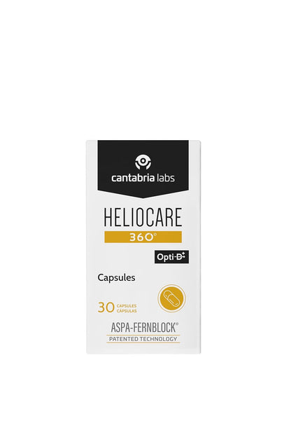 Heliocare 360° 500 Mg Suplemento Alimenticio 30 Cápsulas | 500 mg, 30 cápsulas, protección solar avanzada, Fernblock+