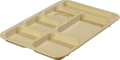 Carlisle FoodService Products Bandeja de Polipropileno con 6 Compartimentos, 10 x 14 Pulgadas - Bronceado