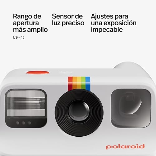 Polaroid Go Generation 2 - Mini cámara de película instantánea - Blanco (9097) - Solo Compatible con Go Film