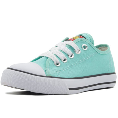 Bubble Gummers Tenis de Lona con Agujetas para Niña - 12.0 cm - Menta