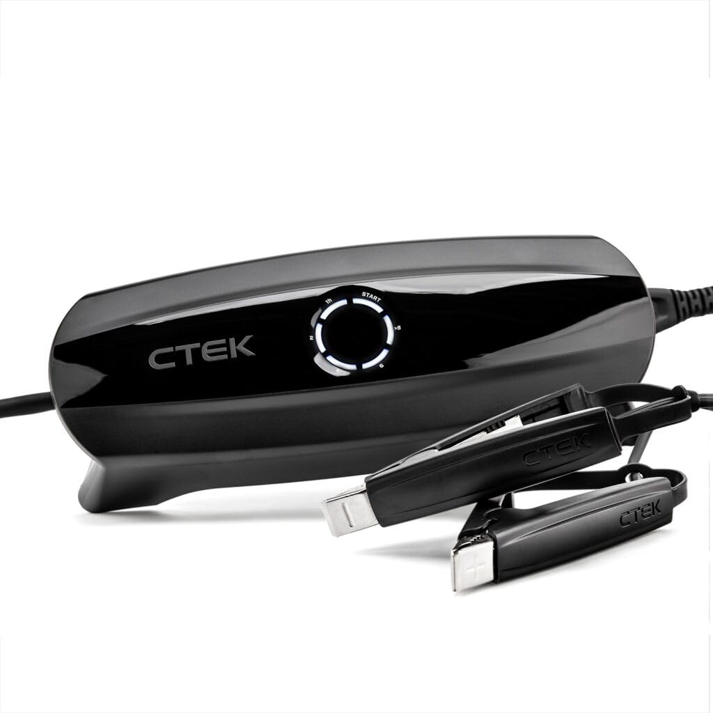 CTEK CS One, Cargador de batería portátil de 12 V, Cargador 4 en 1 con Banco de energía de Alta tecnología, para Automóvil, teléfono, computadora, mantenedor de batería Inteligente, Alternativa de