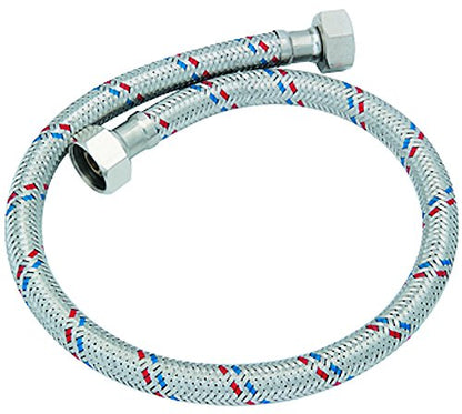 DICA KITLV Kit de instalación para lavabo que incluye céspol, conector para céspol, cinta selladora, llaves angulares y magueras para lavabo, 3 años de garantía en defectos de fabricación