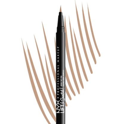 NYX Lift and Snatch Plumín de Cejas Efecto Laminado - 1 Unidad (Paquete de 1) - 03 Taupe - Delineador