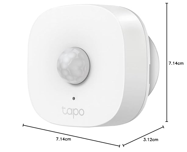 TP-Link Tapo Motion Sensor, Requires Hub, Long Battery Life w/Sub-1G Low-Power Wireless Protocol, Wide Range Detection, Adjustable Sensitivity, Real-Time Notification, Smart Action (Tapo T100)
