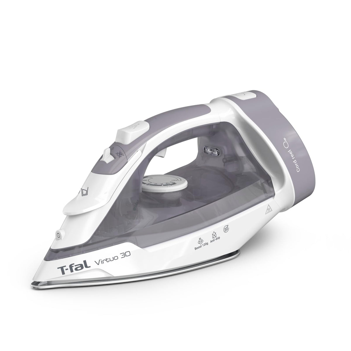 T-fal Virtuo 30 Plancha de Vapor con Suela de Cerámica, 1400 W - Cable retractil