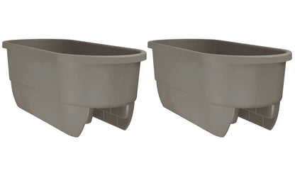 HOME DEK DEKOR DUAL-DRIFTWOOD Dual Rail Planter