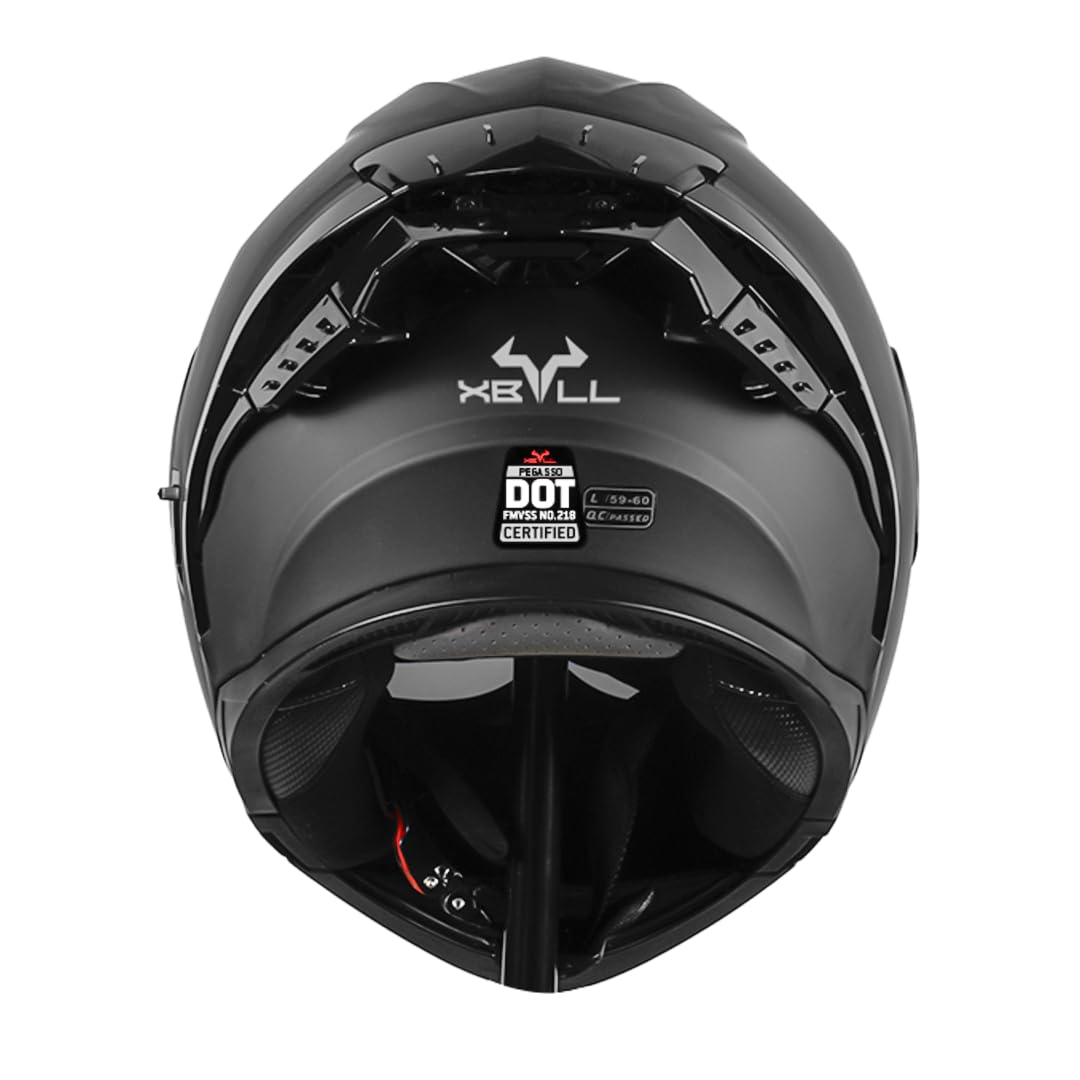 XBULL Casco PEGASSO Negro Mate M