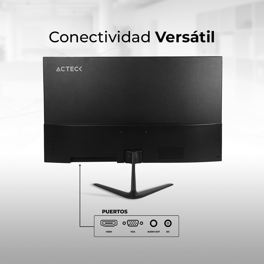 Acteck Monitor 24.5 Captive Vivid SP245 5ms 75Hz Full HD IPS LED Altavoces Integrados HDMI AC-943178