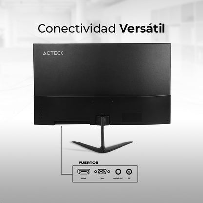 Acteck Monitor 24.5 Captive Vivid SP245 5ms 75Hz Full HD IPS LED Altavoces Integrados HDMI AC-943178