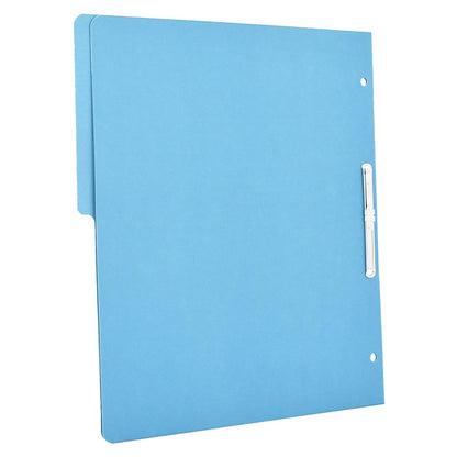 Wilson Jones Caja con 90 Folders ACCOpress Tamaño Carta Azul Claro, Con Broche Metálico 8 cm y Media Ceja, capacidad 300 hojas. P4553