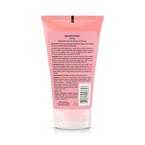 Neutrogena Exfoliante Facial Oil free Toronja Ácido Salicílico 124 ml