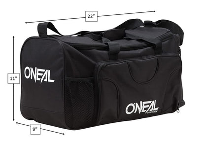 O'Neal | Accessories | Motocross Enduro Motorrad | Langlebiges 600D Polyester, gepolsterter Schultergurt, Hochbelastbare Reißverschlüsse TX 2000 Gear Bag | Schwarz | Größe 56 x 23 x 28 cm