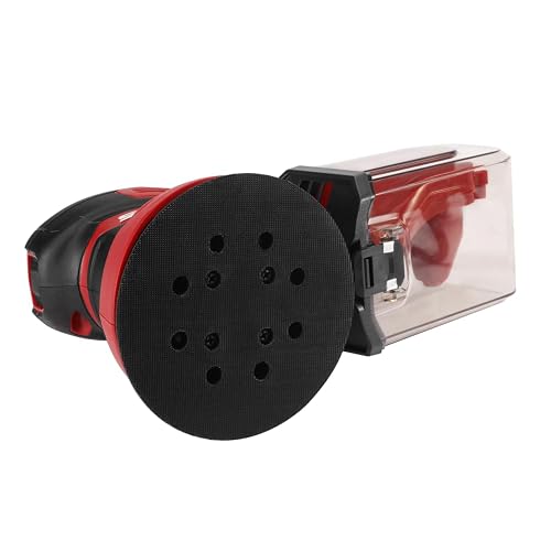 SKIL SR211601 Lijadora orbital aleatoria de 5 pulgadas con caja de polvo ciclónica y 3 hojas de lijado