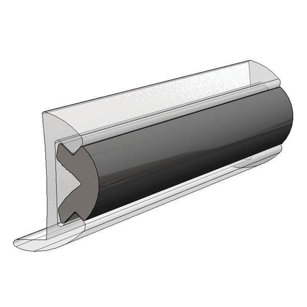 TACO Marine V12-4155BKA50-1 Inserto de Vinilo Flexible para riel de frotamiento – 1,9 cm x 1,9 cm