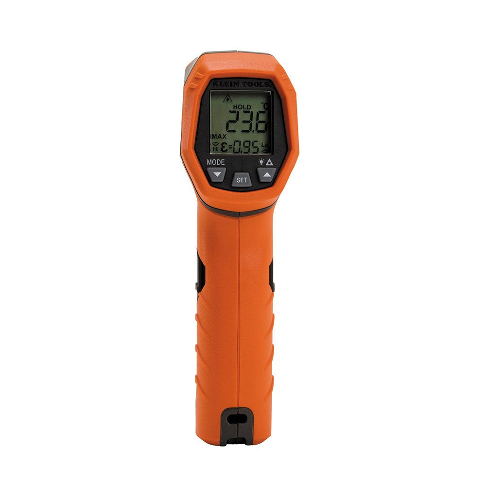 KLEIN TOOLS IR5 | Termómetro Infrarrojo | Doble Láser | Medición Precisa | Termometro de doble láser para medir temperaturas sin contacto de -30 a 400 °C, ideal para trabajos técnicos y eléctricos.