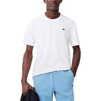 Lacoste Playera Sport regular fit de algodón transpirable y manga corta para hombre Regular fit Sin cierre - G - Blanco