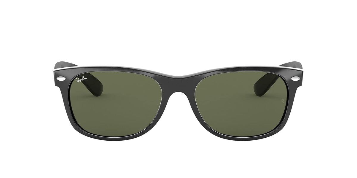 Ray-Ban Rb2132 - anteojos de sol cuadradas Wayfarer Everglass, Negro brillante/transparente., 58 mm - 55 mm - Negro