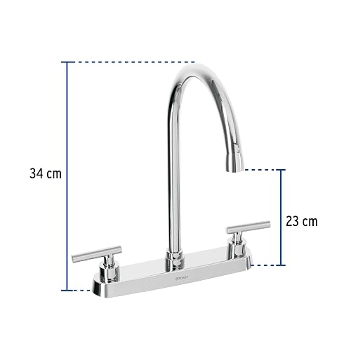 Foset Tubig TBF-82, Mezcladora para fregadero, manerales palanca, cromo