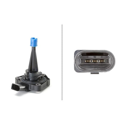 Hella Sensor de Nivel de Aceite del Motor de 3 Polos con Junta, 6PR 013 680-071