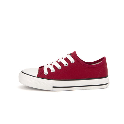 Bubble Gummers Tenis de Lona con Agujetas para Niña - 19.0 cm - Vino