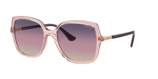 VOGUE LENTES SOLAR 0VO5538SL FEMALE FASHION INJECTED SQUARE TRANSLUCENT PINK 55
