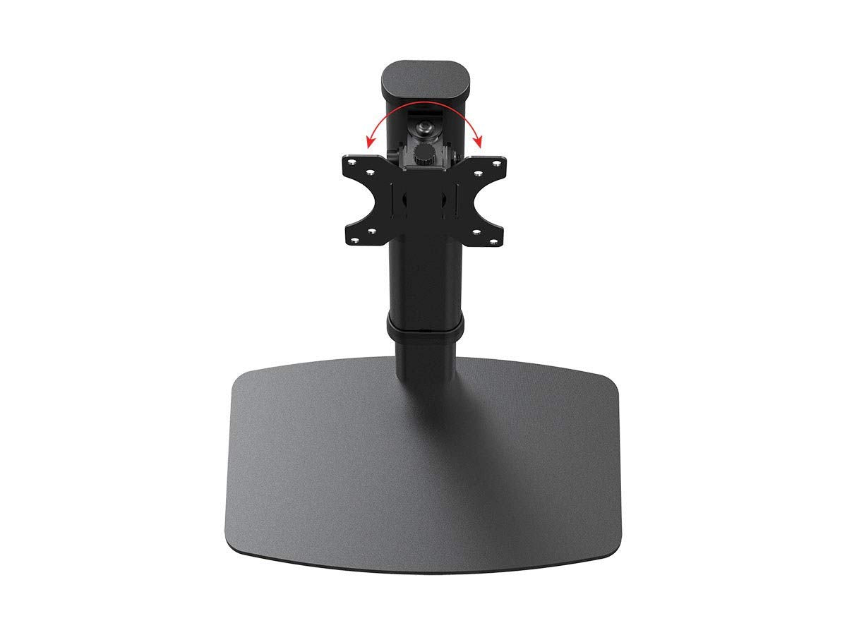 Monoprice Free Standing Single Monitor Desk Mount for Monitors Up to 27 Inches, Easy Height Adjustable, Workstream Collection, Negro
