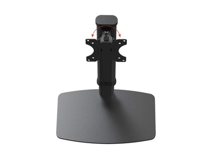 Monoprice Free Standing Single Monitor Desk Mount for Monitors Up to 27 Inches, Easy Height Adjustable, Workstream Collection, Negro