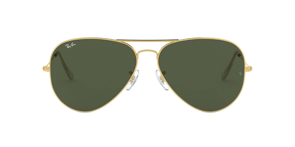 Ray-Ban RB3026 Aviator - anteojos de sol (talla L, metal), color plateado
