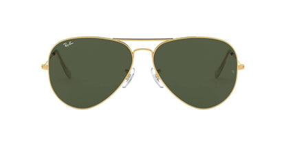 Ray-Ban RB3026 Aviator - anteojos de sol (talla L, metal), color plateado
