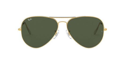 Ray-Ban RB3026 Aviator - anteojos de sol (talla L, metal), color plateado