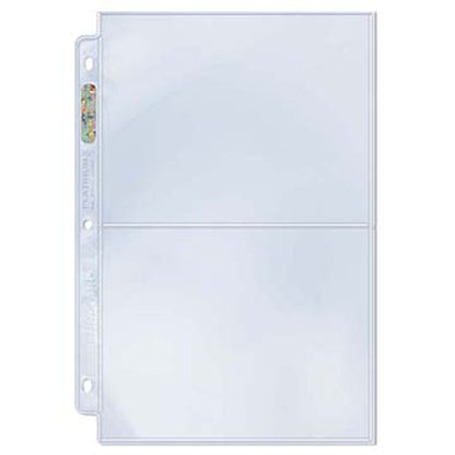Ultra Pro Página de platino de 2 bolsillos con bolsillos de 5 x 7 pulgadas, 100 unidades
