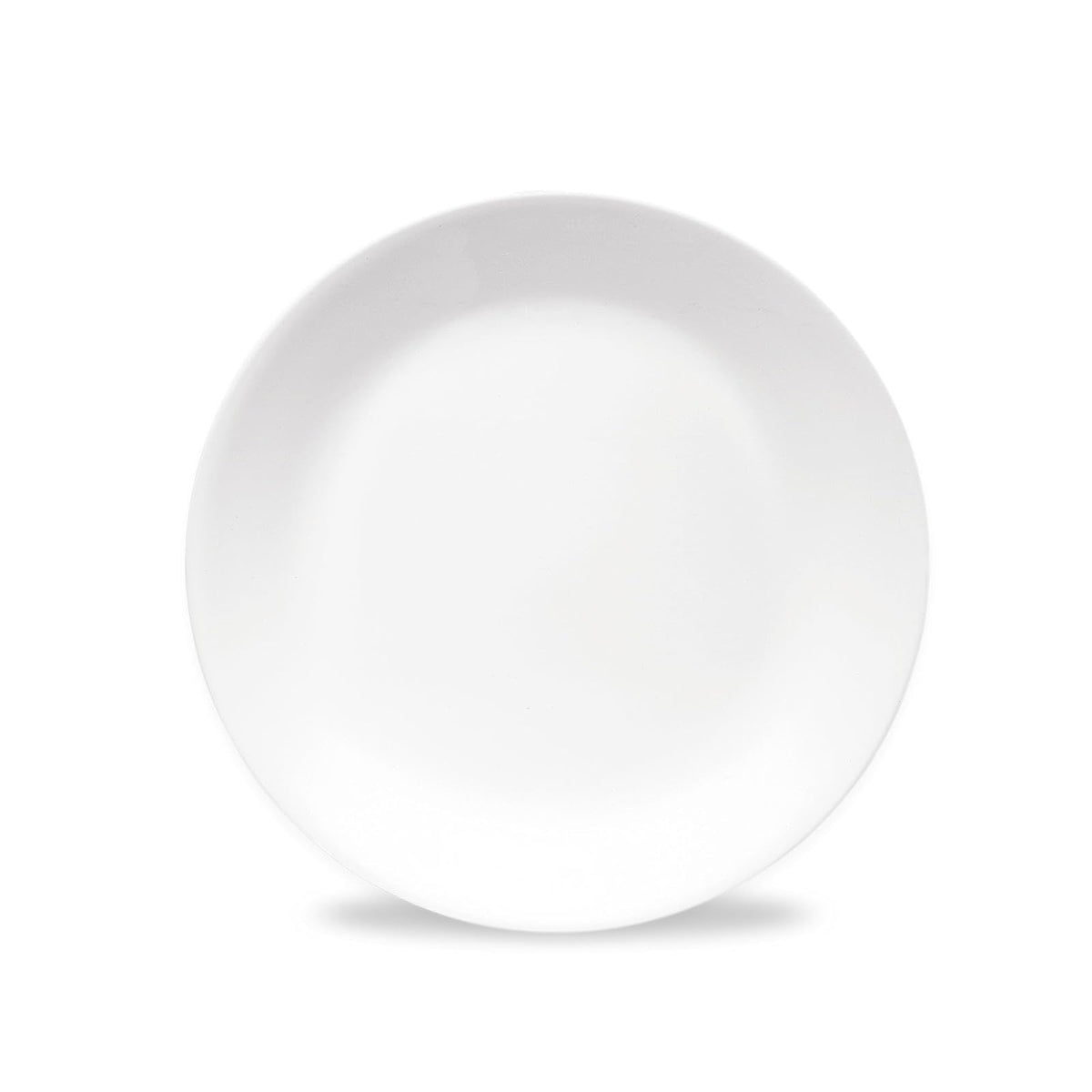 Corelle Juego de 6 Platos Redondos 8.5 pulg, Vidrio Vitrelle Triple Capa - Blanco