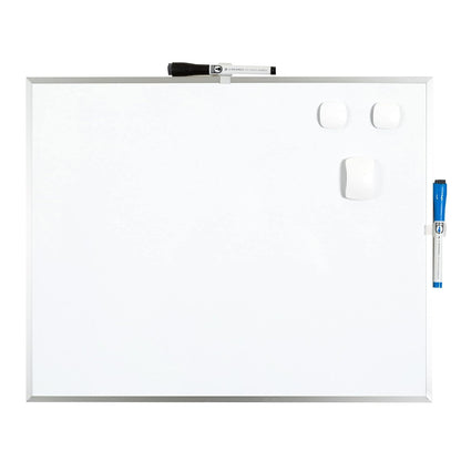 U Marcas magnética de borrado en seco Value Pack, 16 x 20 inches, Plata Marco de aluminio