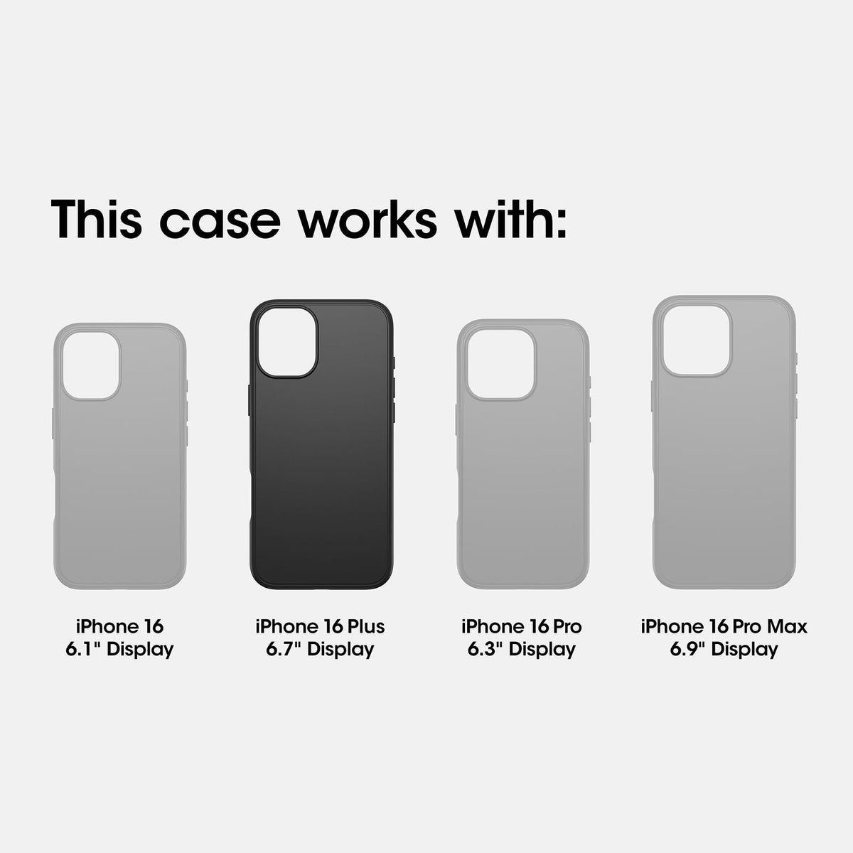 OtterBox - Funda para iPhone 16 Plus Commuter Series - Denver Dusk Purple