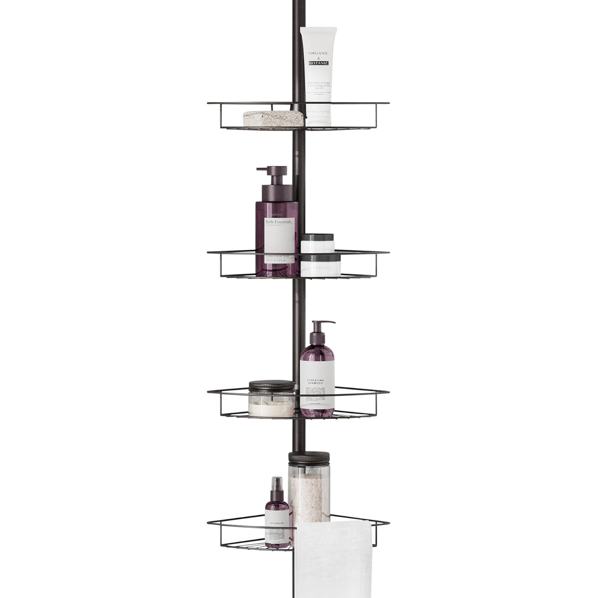 Zenna Home - Soporte para Barra de regadera, Bronce, 1