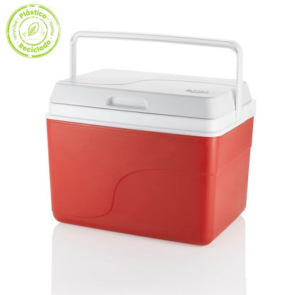 Estra Hielera Térmica Rígida 22L | Playa, Picnic y Camping | 31x41x31 cm (23.2 QT), libre de BPA, hasta 22 latas, 2.29 kg, manija resistente
