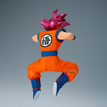 Banpresto - Dragon Ball Super Saiyan God Son Goku vs Beerus Match Makers Figura de colección 4.7 Pulgadas - Estatuilla Anime con Base y Pose dinámica para exhibición