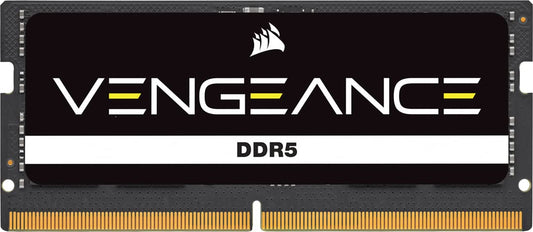 Corsair Vengeance SODIMM DDR5 RAM 16GB (1x16GB) 5600MHz CL48-48-48-90 1.10V Intel XMP 3.0 Memoria del Portátil – Negro (CMSX16GX5M1A5600C48)