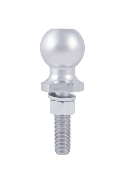 CURT Bola de Enganche de Remolque Cromada 40073, 2 in, Vástago 3/4 x 3 in, 3,500 LB, Plateado