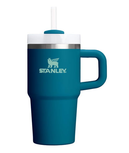 Stanley Quencher H2.0 Vaso con Popote y Tapa FlowState - 20 Ounces - Costero verde azulado