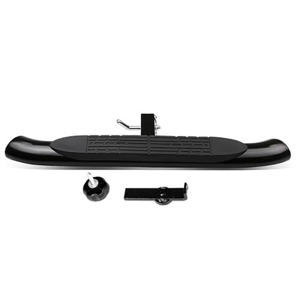 DNA Motoring HITST-2-4O-111-BK-T1 Escalón de Enganche Ovalado Clase III de 4 in, Negro