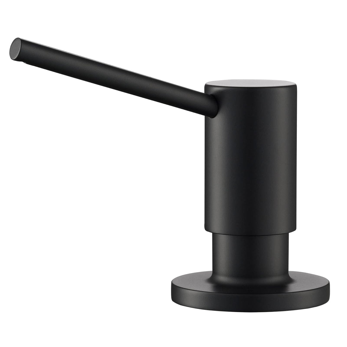 Kraus KSD-43MB - Dispensador de jabón y loción de Cocina en Negro Mate - Mate negro - Dispensador de jabón