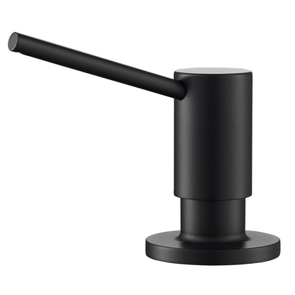 Kraus KSD-43MB - Dispensador de jabón y loción de Cocina en Negro Mate - Mate negro - Dispensador de jabón