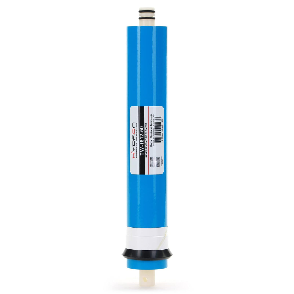 Hydron TW-1812-50 DI o RO membrana de ósmosis inversa de repuesto 50 GPD, se adapta a cualquier unidad estándar RO