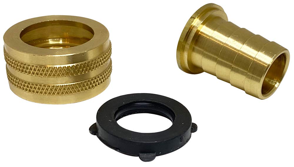 Anderson Metals-07046-1012 - Conector giratorio para manguera de jardín (latón, 5/8 pulgadas x 3/4 pulgadas)