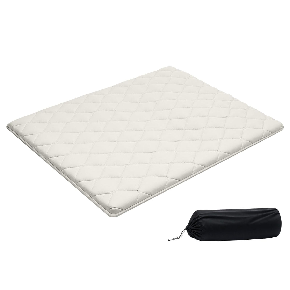 VEVOR - Colchón de futón japonés, 100% Espuma cómoda de Alta Densidad, tapete Plegable de Tatami con Bolsa de Almacenamiento, Almohadilla de Dormir para Acampar, recámara o Yoga
