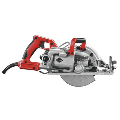 Skil - Sierra circular ligera con accionamiento helicoidal SAW SPT77WML-01 de 15 amperios y 7-1/4 pulgadas, plateada
